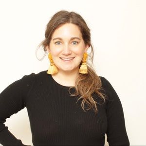 Yellow Fringe Earrings